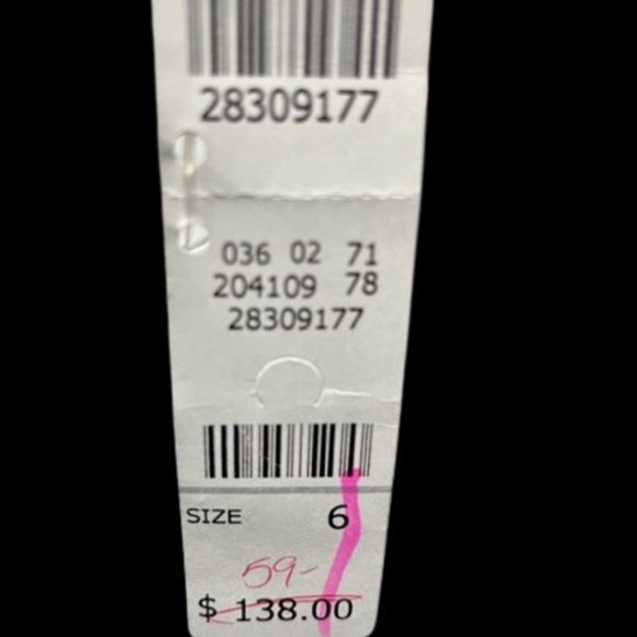 Talbots Jersey Ruched Crossover Top Fit/Flare Midi Dress - Black - 6 - Picture 9 of 11